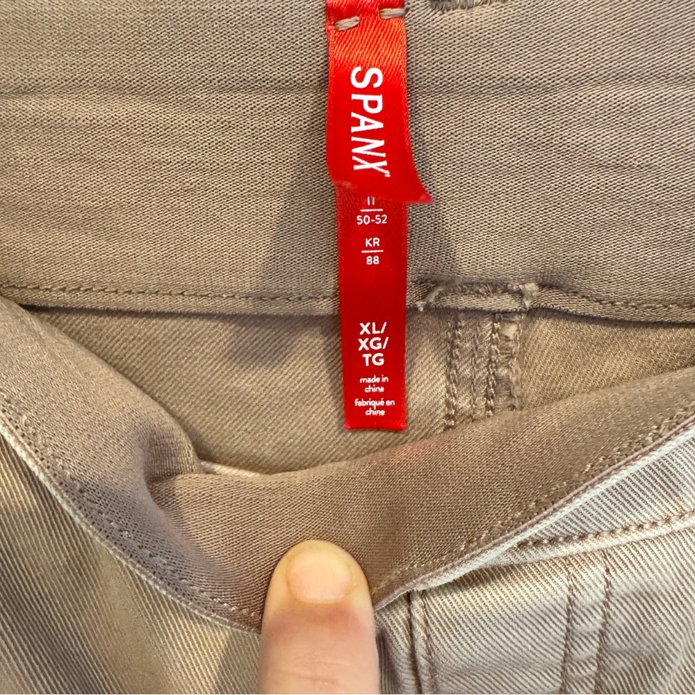 SPANX Women's Twill Cropped Wide Leg Pants Size XL - Picture 6 of 6